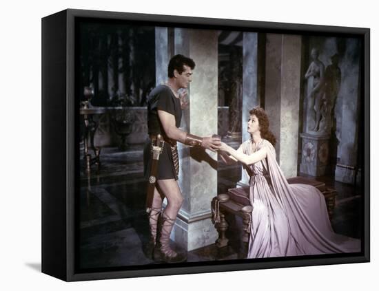 Les Gladiateurs (Demetrius and the Gladiators) by DelmerDaves with Victor Mature and Susan Hayward,-null-Framed Stretched Canvas