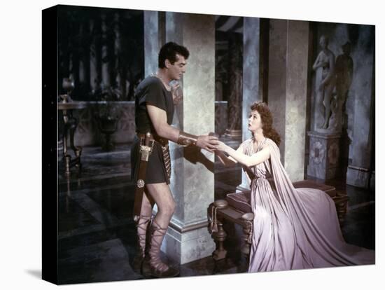 Les Gladiateurs (Demetrius and the Gladiators) by DelmerDaves with Victor Mature and Susan Hayward,-null-Stretched Canvas