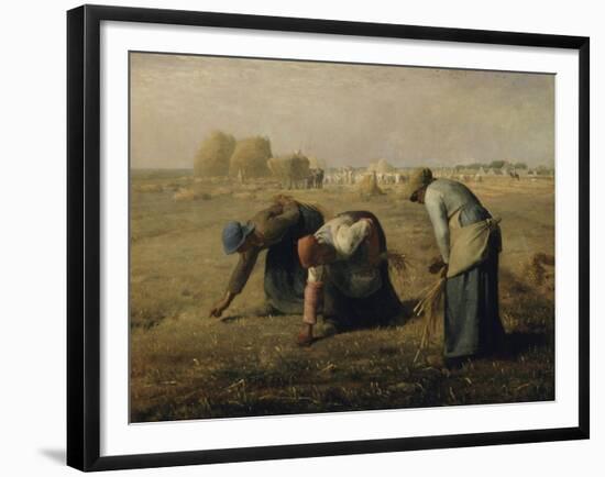 Les glaneuses-Jean-François Millet-Framed Giclee Print