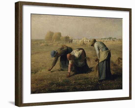 Les glaneuses-Jean-François Millet-Framed Giclee Print