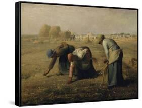 Les glaneuses-Jean-François Millet-Framed Stretched Canvas