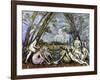 Les Grand Baigneuses, no.1-Paul Cézanne-Framed Giclee Print