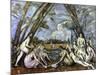 Les Grand Baigneuses, no.1-Paul Cézanne-Mounted Giclee Print