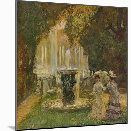 'Les Grandes Eaux A Versailles (L'Allee D'Eau)', c1908-Gaston La Touche-Mounted Giclee Print