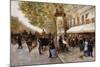 Les Grands Boulevards, Paris-Giovanni Lessi-Mounted Giclee Print