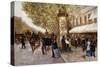 Les Grands Boulevards, Paris-Giovanni Lessi-Stretched Canvas