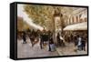 Les Grands Boulevards, Paris-Giovanni Lessi-Framed Stretched Canvas