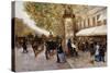 Les Grands Boulevards, Paris-Giovanni Lessi-Stretched Canvas