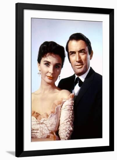 Les Grands Espaces THE BIG COUNTRY by William Wyler with Jean Simmons and Gregory Peck, 1958 (photo-null-Framed Photo