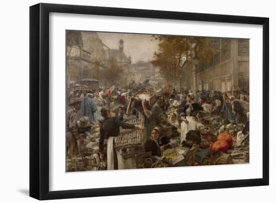 Les Halles-Léon Lhermitte-Framed Giclee Print