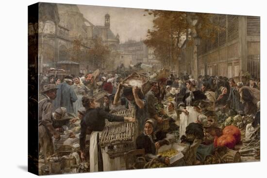 Les Halles-Léon Lhermitte-Stretched Canvas