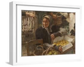 Les Halles-Léon Lhermitte-Framed Giclee Print