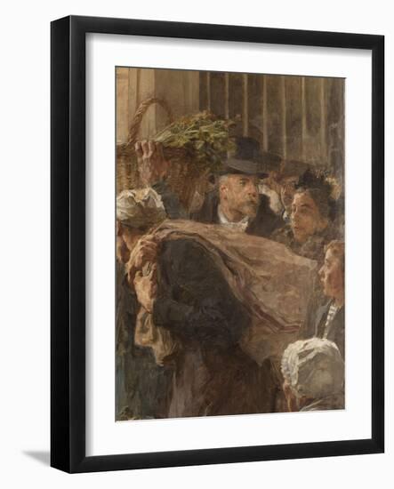 Les Halles-Léon Lhermitte-Framed Giclee Print