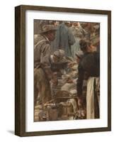 Les Halles-Léon Lhermitte-Framed Giclee Print