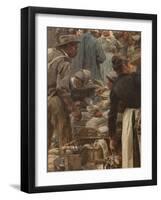 Les Halles-Léon Lhermitte-Framed Giclee Print