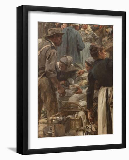 Les Halles-Léon Lhermitte-Framed Giclee Print