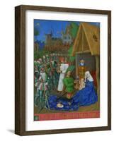 Les Heures D'Etienne Chavalier: Adoration of the Three Magi-Jean Fouquet-Framed Giclee Print