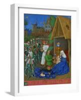 Les Heures D'Etienne Chavalier: Adoration of the Three Magi-Jean Fouquet-Framed Giclee Print