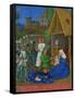 Les Heures D'Etienne Chavalier: Adoration of the Three Magi-Jean Fouquet-Framed Stretched Canvas
