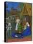 Les Heures D'Etienne Chavalier: Adoration of the Three Magi-Jean Fouquet-Stretched Canvas