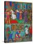 Les Heures D'Etienne Chavalier: Christ Before Pilate-Jean Fouquet-Stretched Canvas