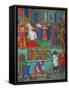 Les Heures D'Etienne Chavalier: Christ Before Pilate-Jean Fouquet-Framed Stretched Canvas