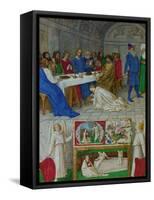 Les Heures D'Etienne Chavalier: Mary Magdalen at the Feast of Simon-Jean Fouquet-Framed Stretched Canvas