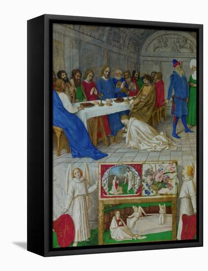 Les Heures D'Etienne Chavalier: Mary Magdalen at the Feast of Simon-Jean Fouquet-Framed Stretched Canvas