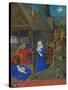 Les Heures D'Etienne Chavalier: The Adoration of the Shepherds-Jean Fouquet-Stretched Canvas