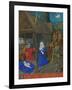 Les Heures D'Etienne Chavalier: The Adoration of the Shepherds-Jean Fouquet-Framed Giclee Print