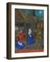 Les Heures D'Etienne Chavalier: The Adoration of the Shepherds-Jean Fouquet-Framed Giclee Print