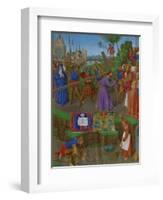 Les Heures D'Etienne Chavalier: The Carrying of the Cross-Jean Fouquet-Framed Giclee Print