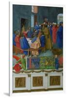 Les Heures D'Etienne Chavalier: The Last Supper-Jean Fouquet-Framed Giclee Print