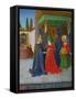 Les Heures D'Etienne Chavalier: The Visitation-Jean Fouquet-Framed Stretched Canvas