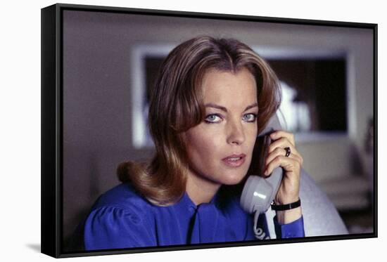 LES INNOCENTS AUX MAINS SALES, 1974 directed by CLAUDE CHABROL Romy Schneider (photo)-null-Framed Stretched Canvas