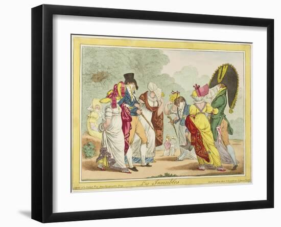 Les Invisibles, 1810-James Gillray-Framed Giclee Print