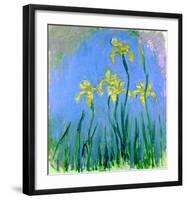 Les Iris Jaunes-Claude Monet-Framed Art Print