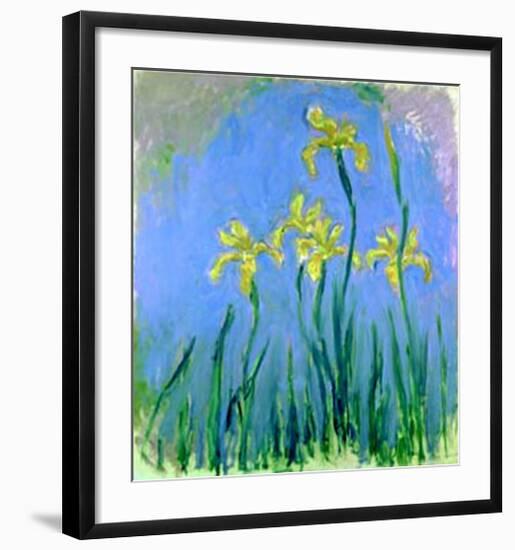 Les Iris Jaunes-Claude Monet-Framed Art Print