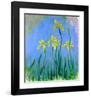 Les Iris Jaunes-Claude Monet-Framed Art Print