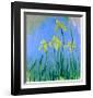 Les Iris Jaunes-Claude Monet-Framed Art Print