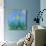 Les Iris Jaunes-Claude Monet-Mounted Art Print displayed on a wall