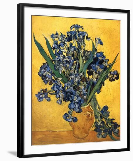 Les Iris-Vincent van Gogh-Framed Art Print