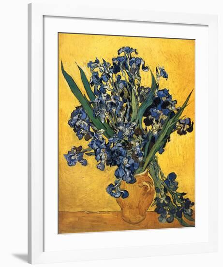 Les Iris-Vincent van Gogh-Framed Art Print