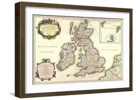 Les Isles Britanniques (...), C. 1650-null-Framed Giclee Print