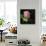 Les Jardin Geranium Sq.-Kimberly Poloson-Framed Stretched Canvas displayed on a wall