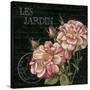 Les Jardin Roses Sq.-Kimberly Poloson-Stretched Canvas