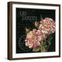 Les Jardin Roses Sq.-Kimberly Poloson-Framed Art Print