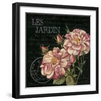 Les Jardin Roses Sq.-Kimberly Poloson-Framed Art Print