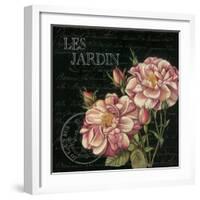 Les Jardin Roses Sq.-Kimberly Poloson-Framed Art Print