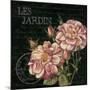 Les Jardin Roses Sq.-Kimberly Poloson-Mounted Art Print